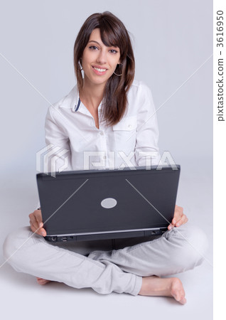 Happy young telecommuter Happy young telecommuter 3616950