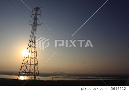 steel tower, Power Transmission Line, power cable 3618312