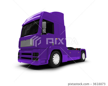 Bigtruck isolated blue front view 3618873