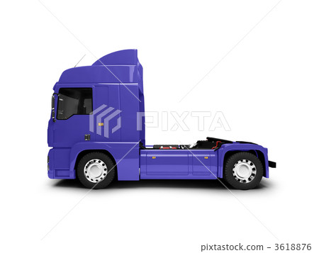 Bigtruck isolated blue side view Bigtruck isolated blue side view 3618876
