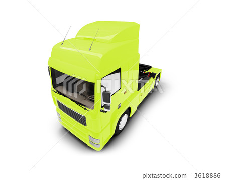 Bigtruck isolated yellow front view 3618886