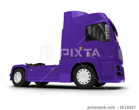 Bigtruck isolated blue front view 3618887