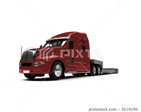Car carrier truck front view 3619290