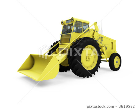 Construction truck isolated view 3619552