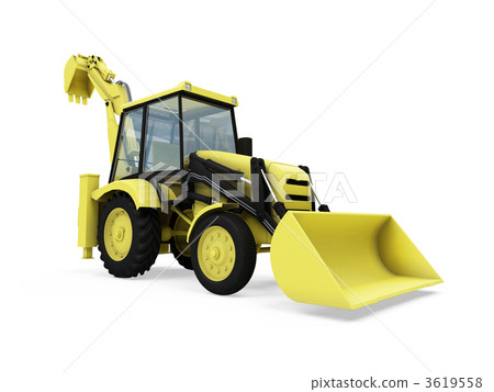 Construction truck isolated view Construction truck isolated view 3619558