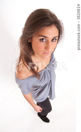 Aerial view of a brunette 3620614