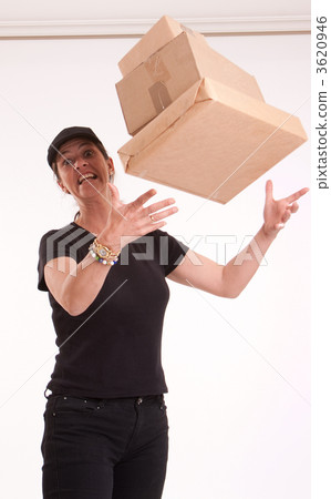 stressful female courier stressful female courier 3620946