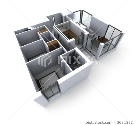 White architecture model White architecture model 3621552