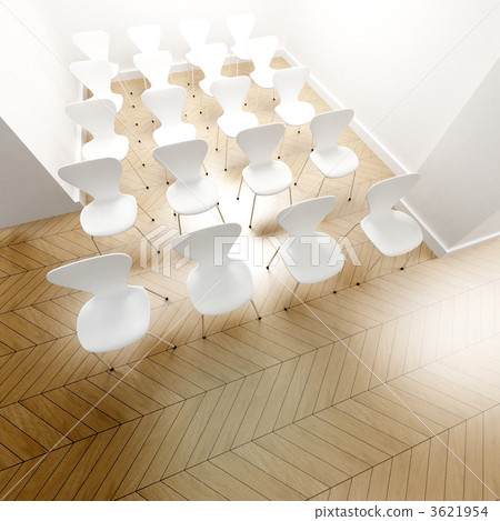 Rows of white chairs 3621954