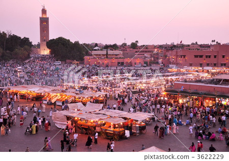 馬拉喀什的Djemaa El Fna廣場 3622229