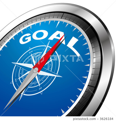 A compass pointing to the goal 3626184