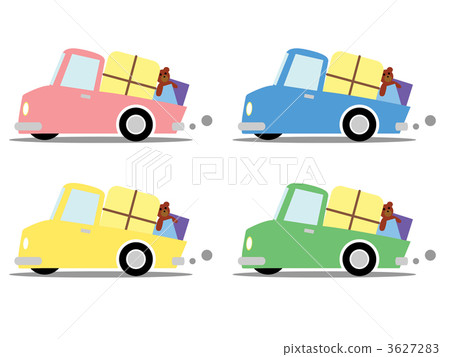 移動和交付的CG例證 3627283