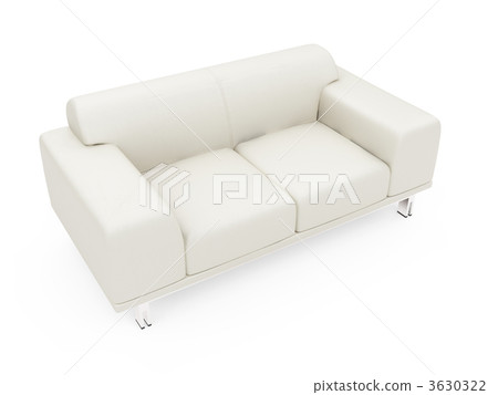 Couch over white 3630322