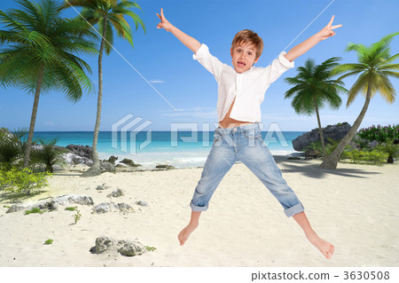 Happy boy on vacation 3630508