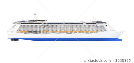 Cruise ship isolated side view 3630555