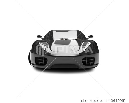 isolated black super car front view 02 isolated black super car front view 02 3630961