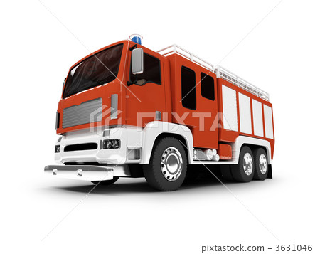 Firetruck isolated front view 3631046