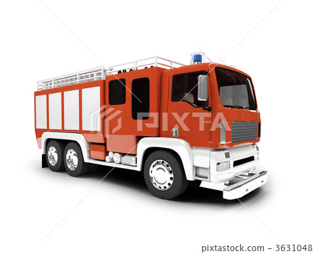 Firetruck isolated front view 3631048