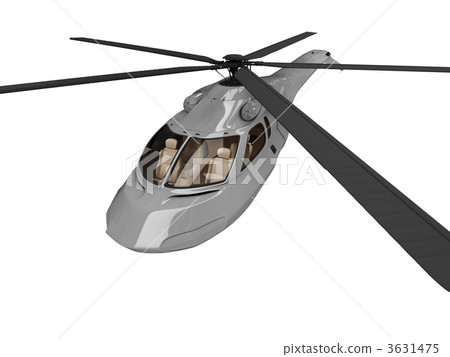 Future concept of helicopter isolated view Future concept of helicopter isolated view 3631475