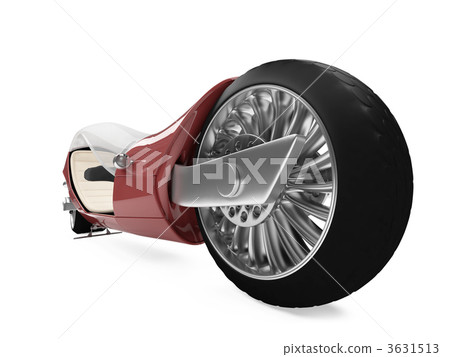 future red bike isolated view 3631513