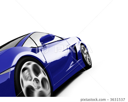 isolated closeup sportcar view 3631537