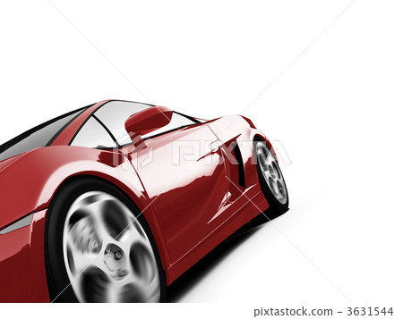 isolated closeup sportcar view 3631544