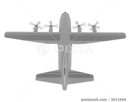 military aircraft isolated view 3631694