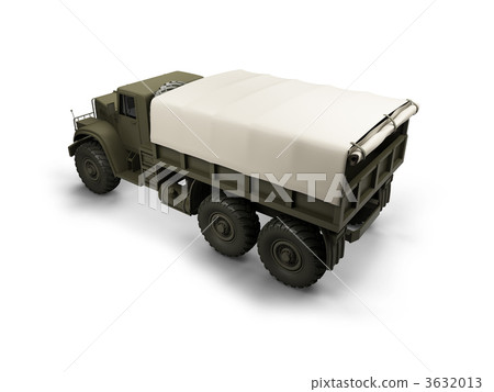 isolated big car back view 02 3632013
