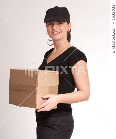 Smiling Delivery girl Smiling Delivery girl 3632032