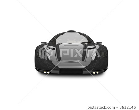 isolated black super car front view 03 isolated black super car front view 03 3632146