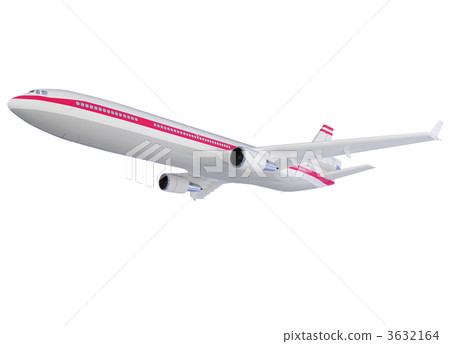 aircraft isolated view 3632164
