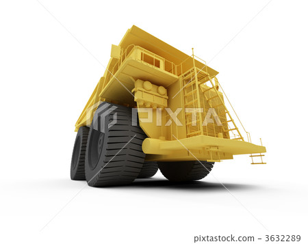 Isolated big dump truck 3632289