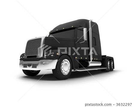Monstertruck isolated black front view Monstertruck isolated black front view 3632297