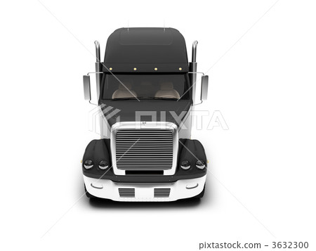 Monstertruck isolated black front view Monstertruck isolated black front view 3632300
