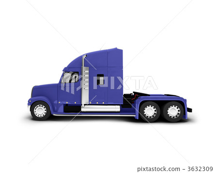 Monstertruck isolated blue side view Monstertruck isolated blue side view 3632309