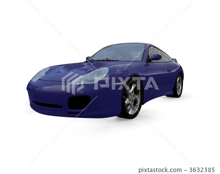 isolated blue super car front view 01.jpg isolated blue super car front view 01.jpg 3632385