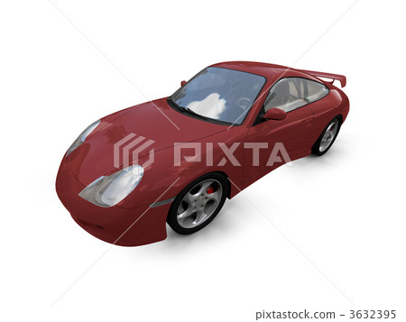 isolated red super car front view 02 isolated red super car front view 02 3632395