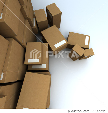 aerial view of a heap of packages 2 aerial view of a heap of packages 2 3632794