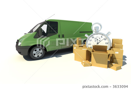 Delivery van urgent transportation 3633094