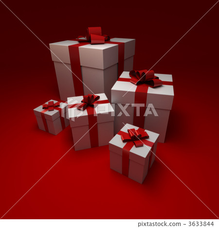 Red and white presents - Stock Illustration [3633844] - PIXTA