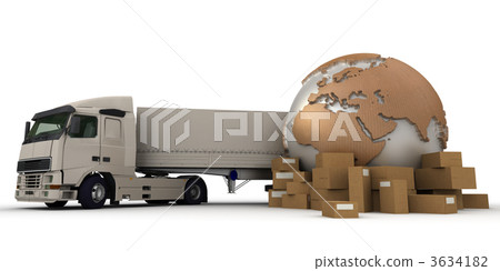 Worldwide truck transportation 3634182