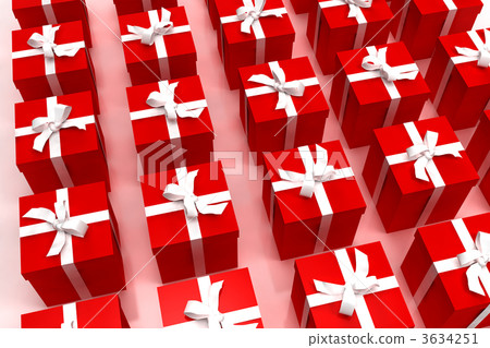 Background of red giftboxes 3634251