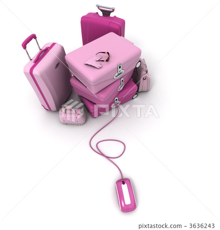 Electronic check-in in pink Electronic check-in in pink 3636243