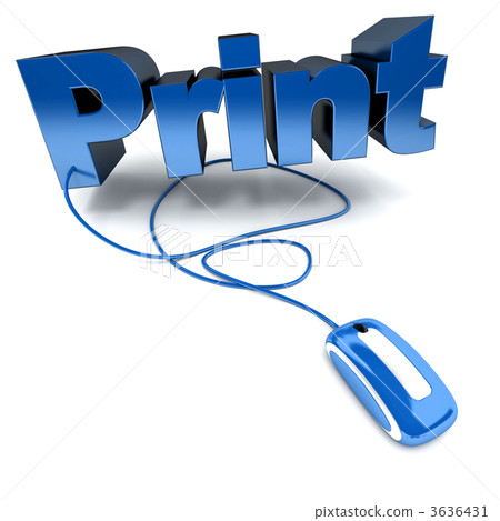 Online print in blue 3636431