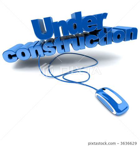 Web Under construction in blue 3636629