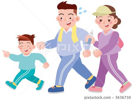 與父母和孩子一起散步 與父母和孩子一起散步 3636730