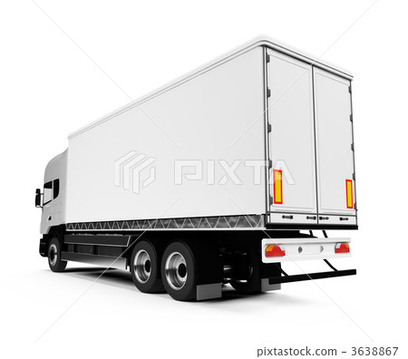 semi truck over white 3638867