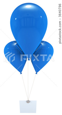 Message with blue balloons Message with blue balloons 3640786