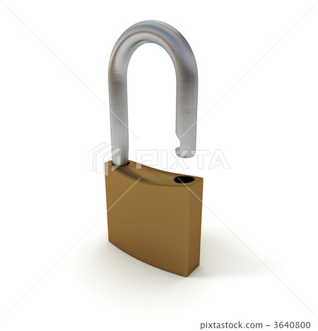 Open padlock 3640800