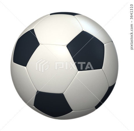 Soccer ball against white background 3641310